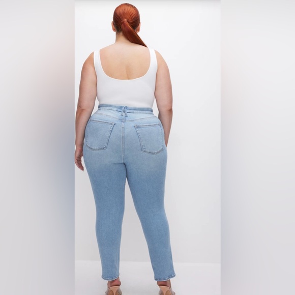 Good American Always Fits Good Classic Slim Straight Jeans, Sz 20-26 - Picture 2 of 16